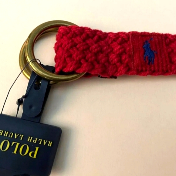 NWT Men's Ralph Lauren Polo Webbed Cotton O Ring Belt - Picture 6 of 9
